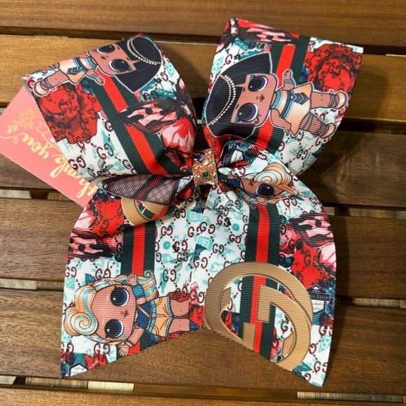 NWOT Handmade Christmas Hair Bow/ 2pc / L.O.L Surprise - Picture 3 of 9